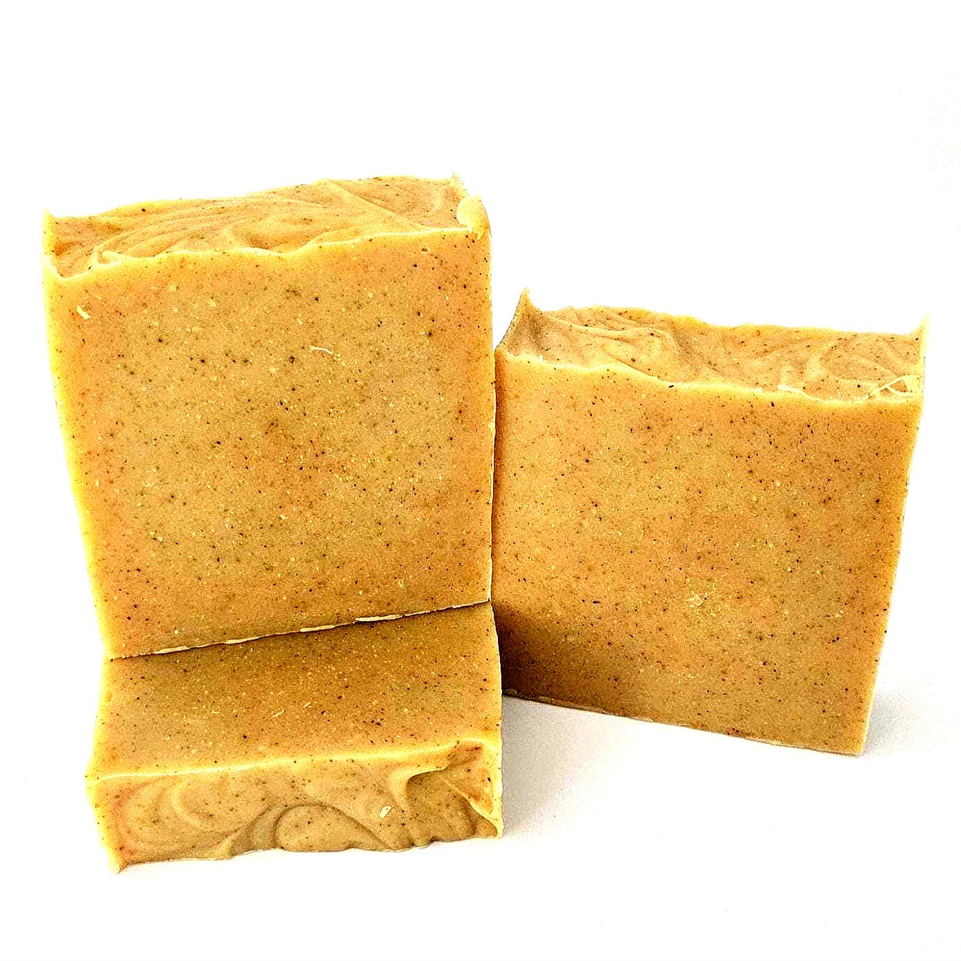 TURMERIC, GINGER, HONEY, PURE VITAMIN E. 100% pure olive oil, organic avocado oil, organic shea butter, organic coconut oil, pure castor oil, annatto, pure vitamin E, organic turmeric, organic ginger, organic honey, orange essential oil. 4oz
