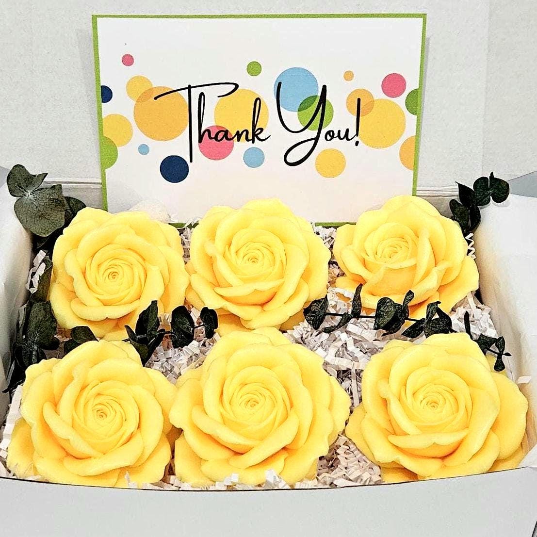 Rose Soap Rose Flower Gift Box Of Soap Bouquet Roses For Mother's Day Gift For Mom Floral Gift Soap Decorations Flowers Handmade Soap Rose.