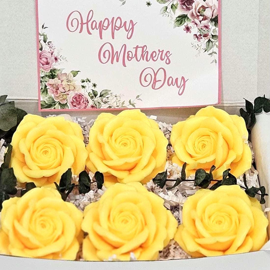 Rose Soap Rose Flower Gift Box Of Soap Bouquet Roses For Mother's Day Gift For Mom Floral Gift Soap Decorations Flowers Handmade Soap Rose.