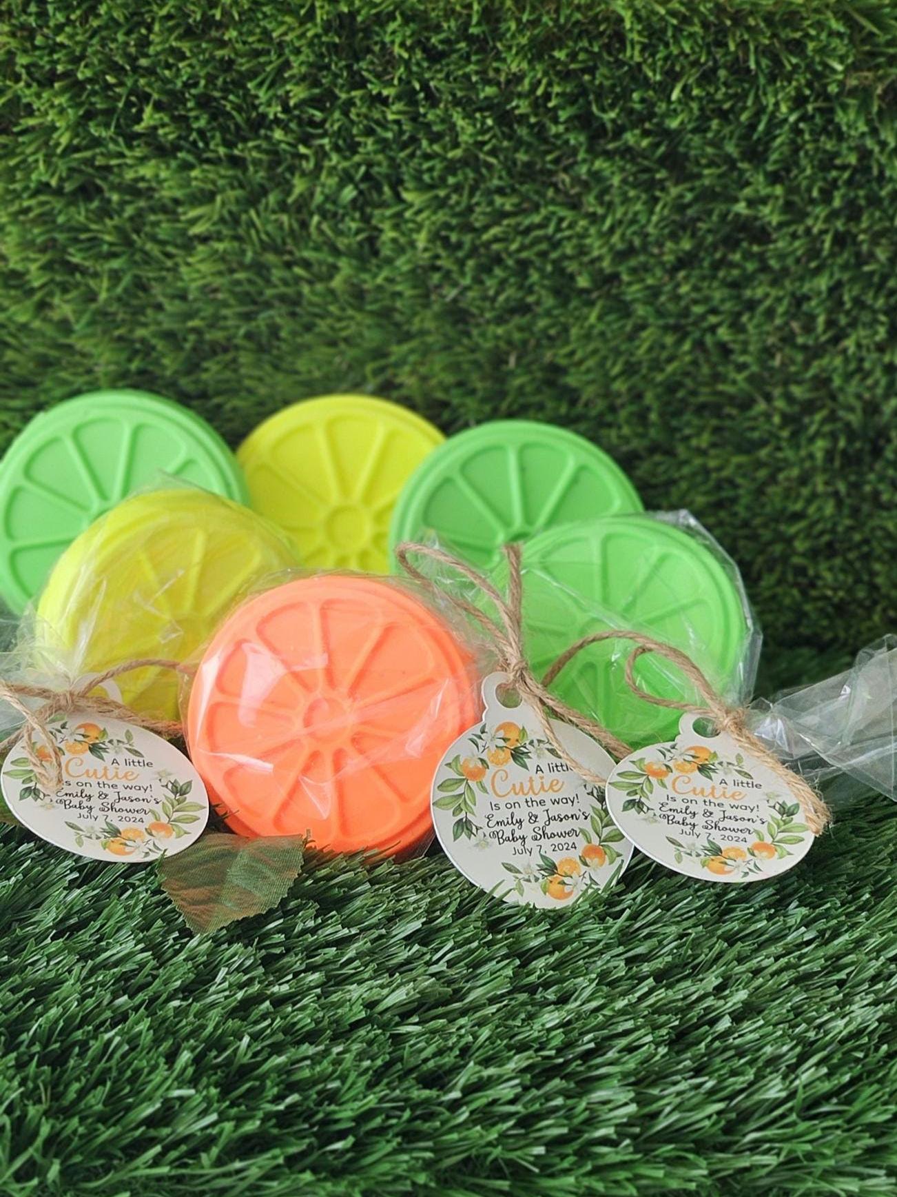 Citrus Bridal Shower Favors Citrus Party Favors Lemon Favors Citrus Bridal Shower Citrus Baby Shower Lemon Soap Orange Soap Favors bulk gift