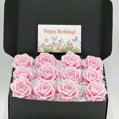 Flower Soap Gift Box 12 Handmade Rose Scented Soap Flowers Elegant Gift for Mom, Birthday, Mother’s Day, Bridal Shower, or Special Occasions